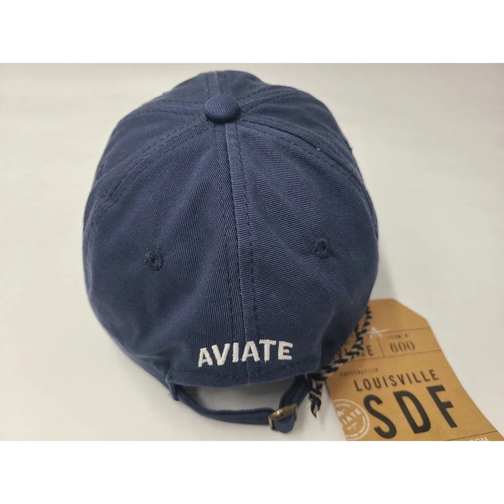 SDF Louisville International‎ Airport Aviate Strapback Adjustable Hat Cap Blue